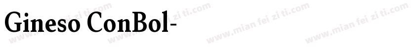Gineso ConBol字体转换